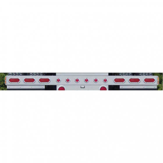 Universal 1 Piece Rear Light Bars with 6 Stop / Turn / Tail Lights