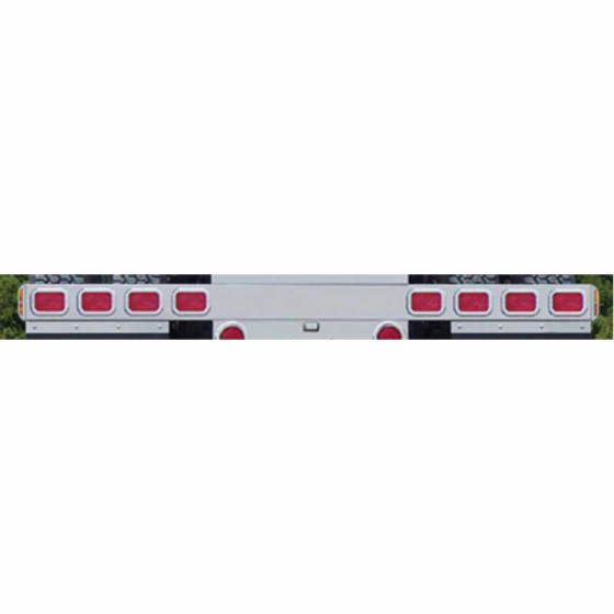 Universal 1 Piece Rear Light Bars with 8 Stop / Turn / Tail Lights