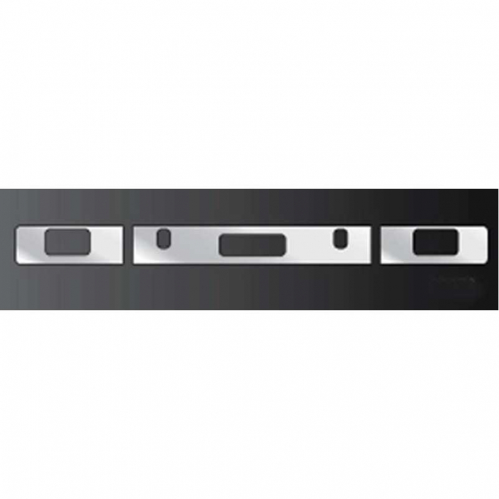 Freightliner FLD Bumper Inserts with Step, Tow Pin Holes, and Fog Light Holes - Roadworks 3 Piece