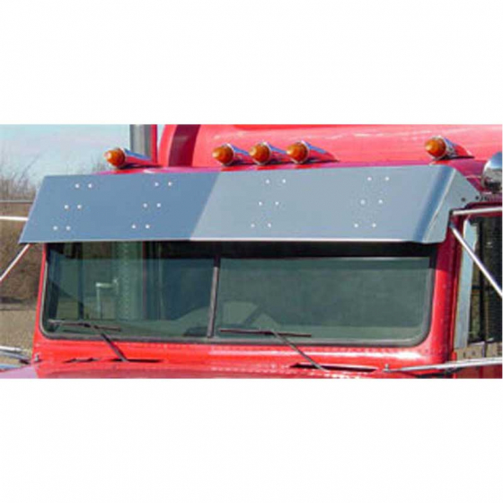 FL Classic / FLD 10" Flat Top Visor with Cab Mount Mirrors