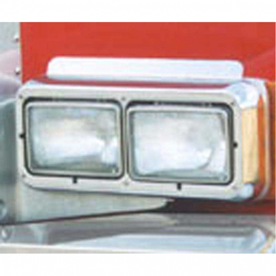Peterbilt 379 Double Rectangular Headlight Guards