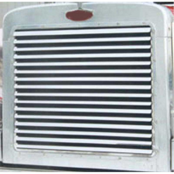 Peterbilt 379 Extended Hood Grill with 16 Louver Style Bars