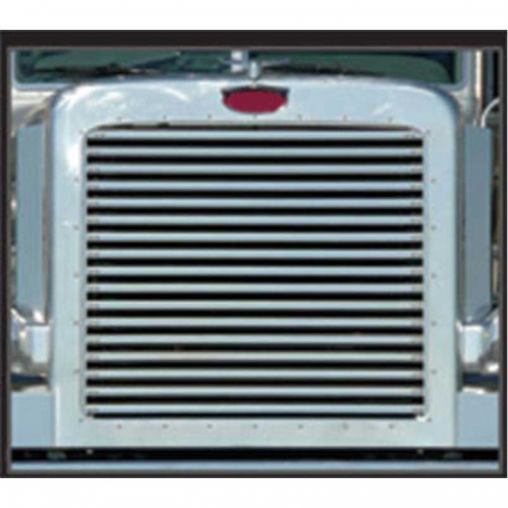 Peterbilt 388 & 389 Grill Inserts with 17 Horizontal Bars