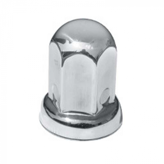 304 Stainless 33 mm Lug Nut Cover w/ 2" Flange 2 9/16" Tall