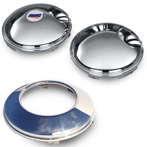 304 Stainless Universal Baby Moon Front Axle Cover w/ 1" Lip