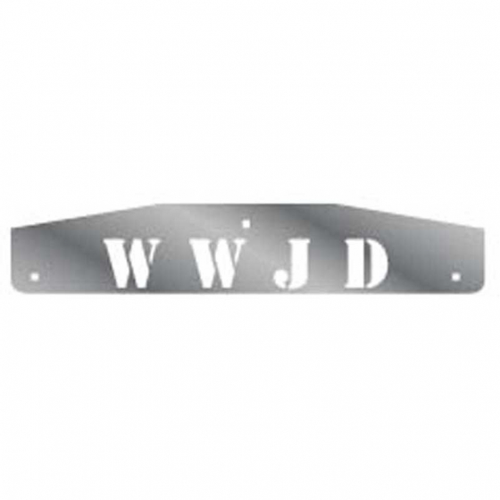 Roadworks Designer Mudflap Weights "WWJD"