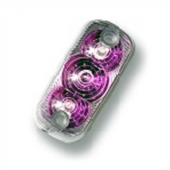 Amber or Red Clearance/Marker Light with Purple Reflector - Fits Various Models