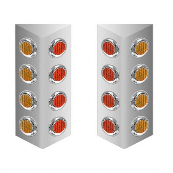 Mack Double Sided Fire Wall Light Bars (TX-TM-1801L) With 16 x 2" LEDs & Bezels Add $116.90