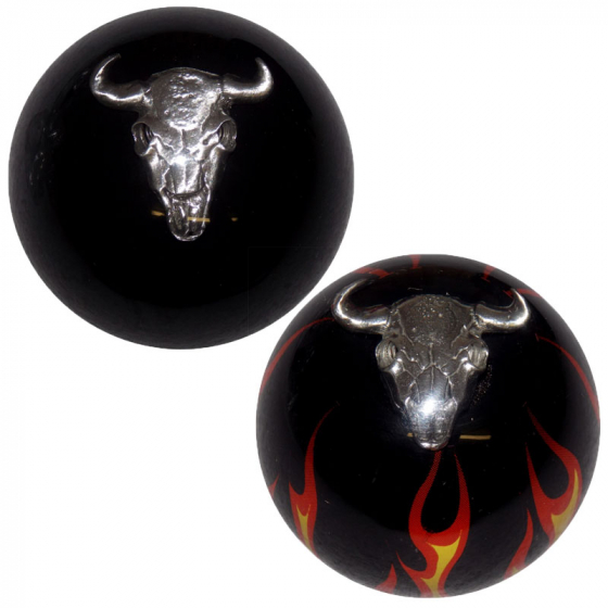 Twisted ShifterZ Cow Skull Shift Knob With or Without Flames
