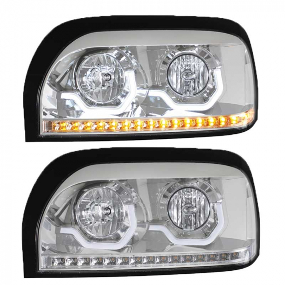 Chrome Freightliner Century Projection Headlight Driver