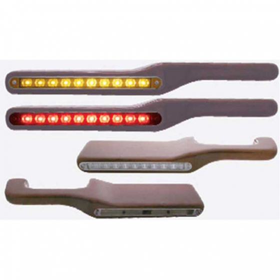 Peterbilt Wood Armrest with LED Light or Cutout in 6 Options
