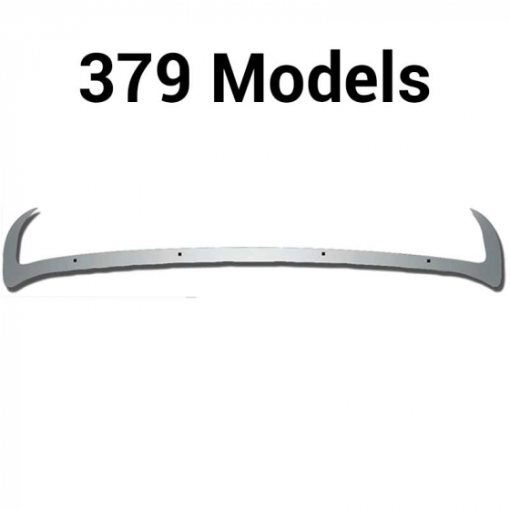 Peterbilt 379 Bug Shield Stainless Trim Only