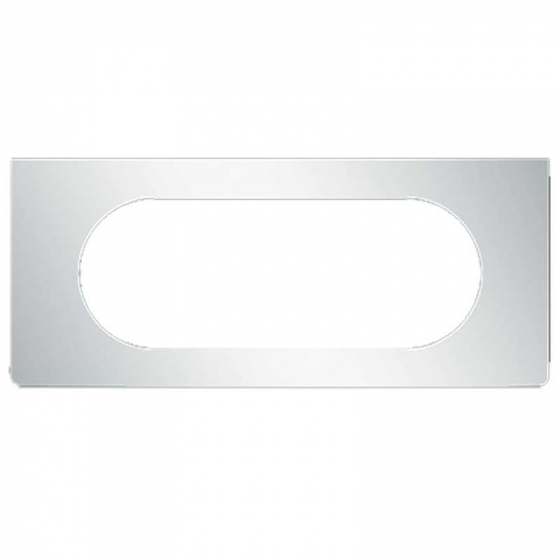 Utility Trailer Reefer Mid-Turn Light Trim with 6-Inch Oval Hole - Wingmaster