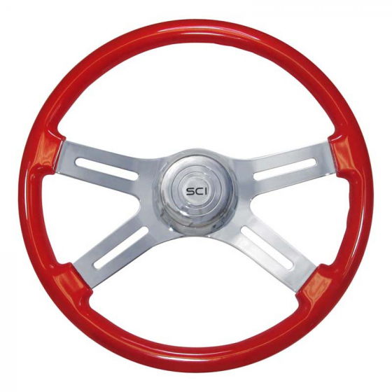 Steering Wheel Classic 4 Spoke Viper Red