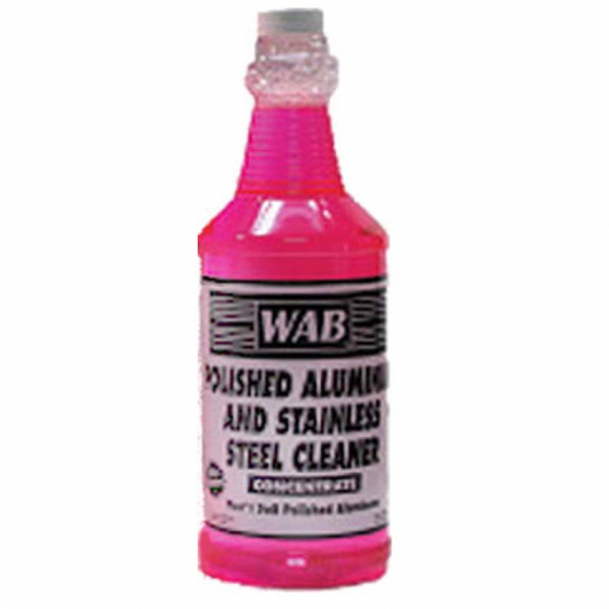 Polished Aluminum & Stainless Steel Cleaner Quart Bottle