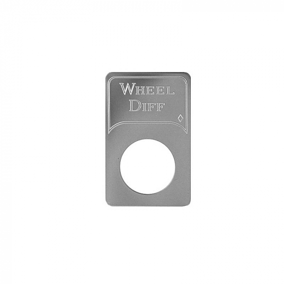 Stainless Steel Wheel Differential Indicator Light Plate