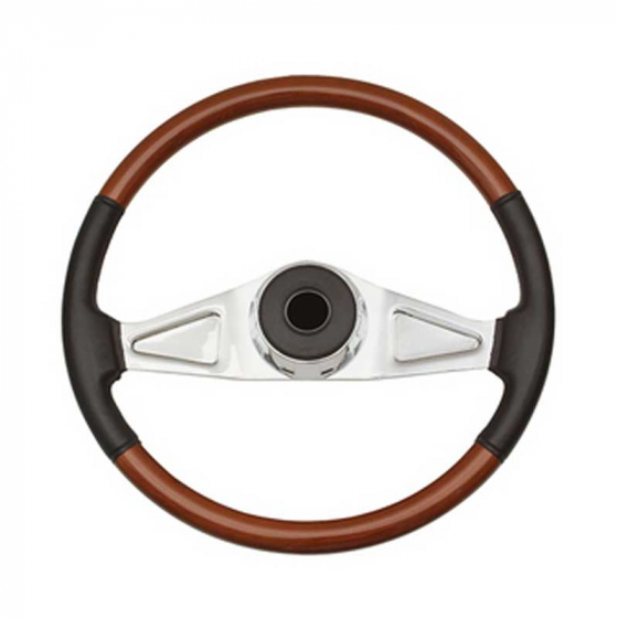 Kenworth steering Wheels - 2 Spoke - 18" - Tilt/Telescopic - w/Leather - Fits 86 -95 - Add $23.25