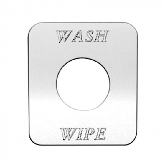 Stainless Wash/Wipe Switch Plate