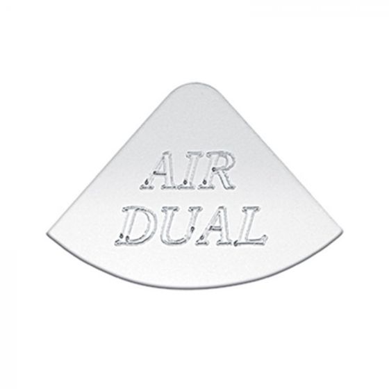 Stainless Air Dual Gauge Emblem