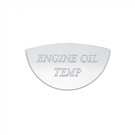 Stainless Engine Oil Temp Gauge Emblem