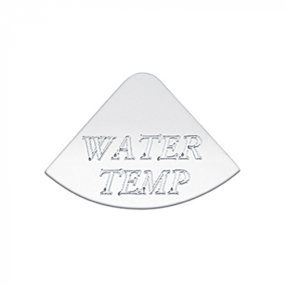 Stainless Water Temp Gauge Emblem