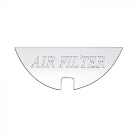 Stainless Air Filter Gauge Emblem