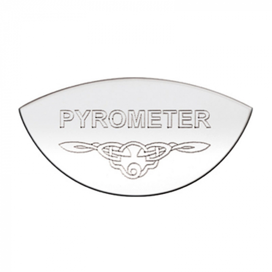 Stainless International Pyrometer Gauge Emblem