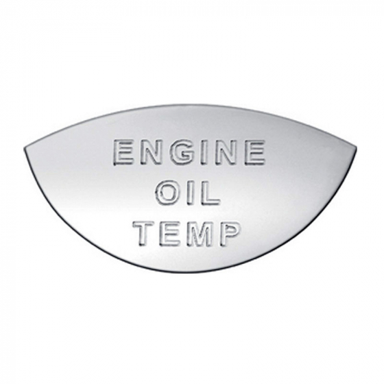 Stainless International Engine Oil Temp Gauge Emblem