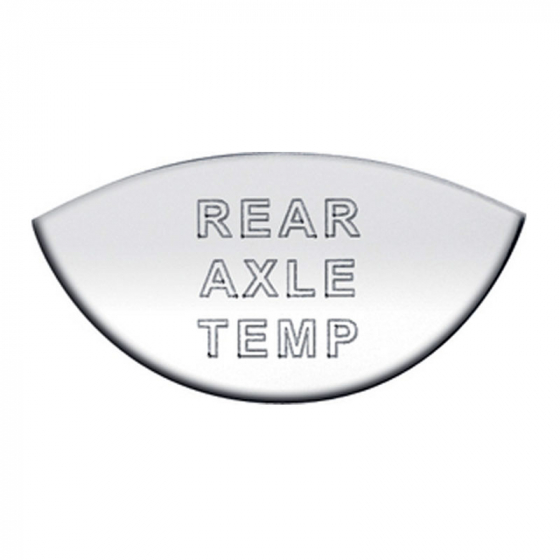 Stainless International Rear Axle Temp Gauge Emblem