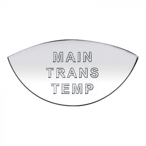 Stainless International Main Trans Temp Gauge Emblem