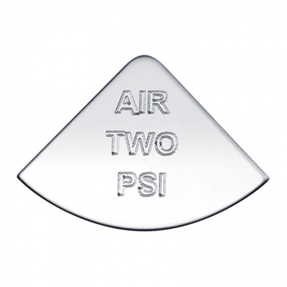 Stainless International Air Two PSI Gauge Emblem
