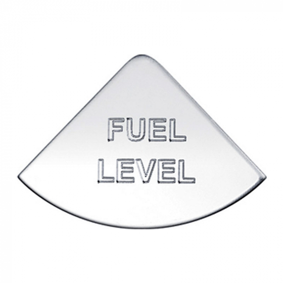 Stainless International Fuel Level Gauge Emblem