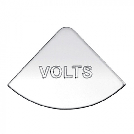 Stainless International Volts Gauge Emblem