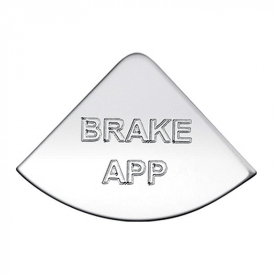Stainless International Brake App Gauge Emblem