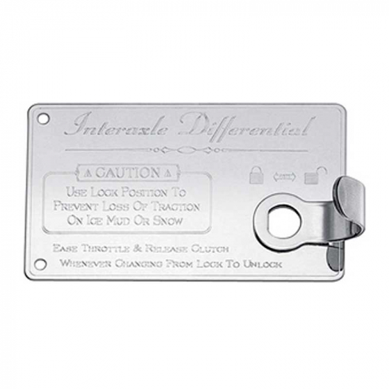 Stainless Steel Interaxle Diff. Lock/Unlock Switch Guard