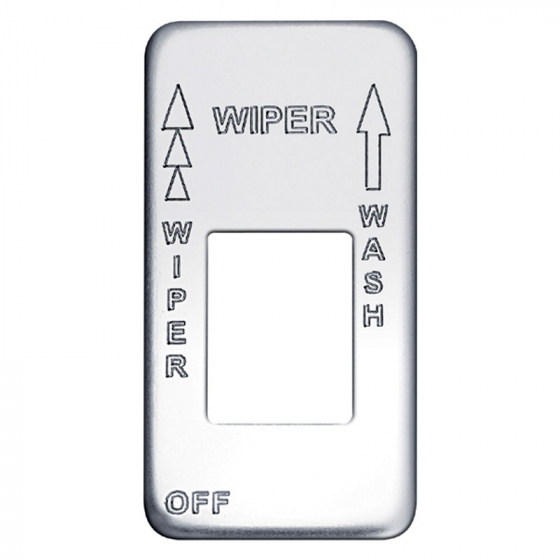 Stainless International Wiper Wash Switch Plate