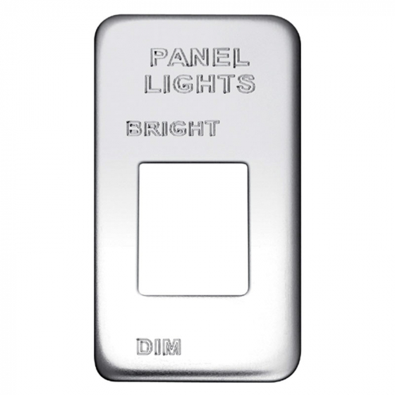 Stainless International Panel Light Bright/Dim Switch Plate