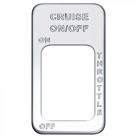 Stainless International Cruise On/Off/Throttle Switch Plate