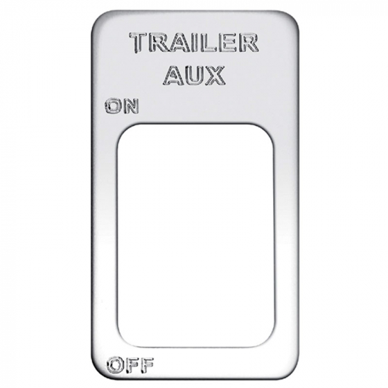 Stainless International Trailer Aux On/Off Switch Plate