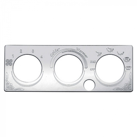 Stainless International A/C Heater Control Plate 1 Button