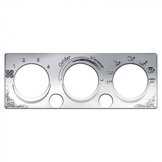 Stainless International A/C Heater Control Plate 2 Button