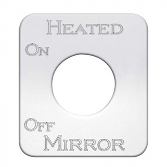 Stainless Steel Heated Mirror On/Off Switch Plate