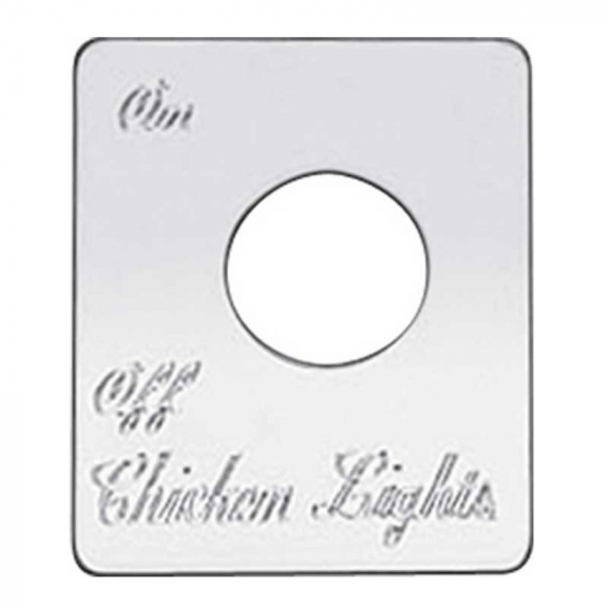 Stainless Steel Chicken Lights On/Off Switch Plate