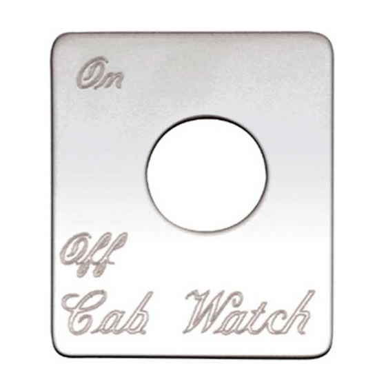 Stainless Steel Cab Watch On/Off Switch Plate