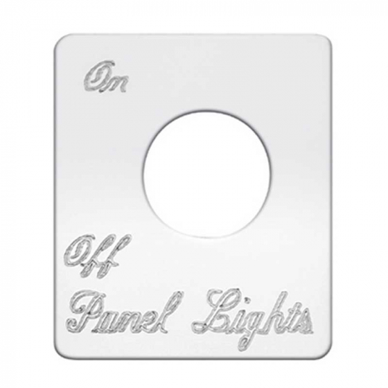Stainless Steel Panel Lights On/Off Switch Plate