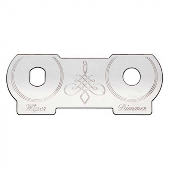Stainless Steel Wiper/Dimmer Switch Plate