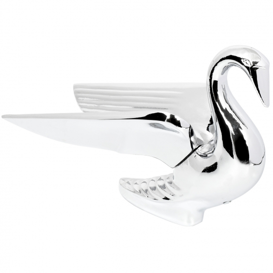 Chrome Bugler/Swan Wonderwing Hood Ornament