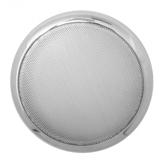 Peterbilt Round Speaker Cover With Chrome Screen