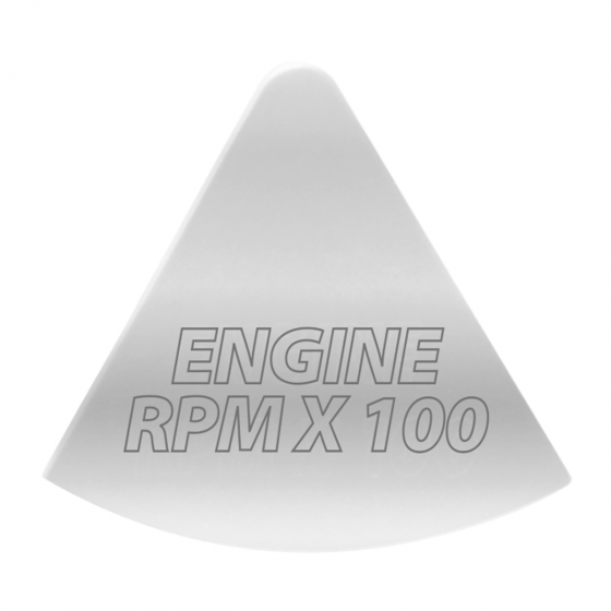 Freightliner Stainless Steel Engine RPM X 100 Gauge Emblem