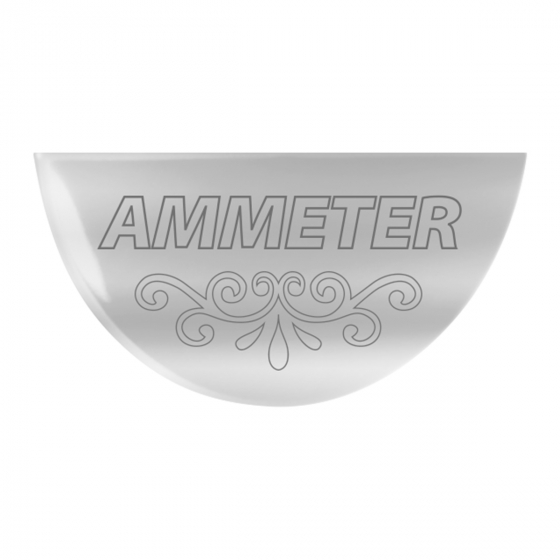 Freightliner Stainless Steel Ammeter Gauge Emblem